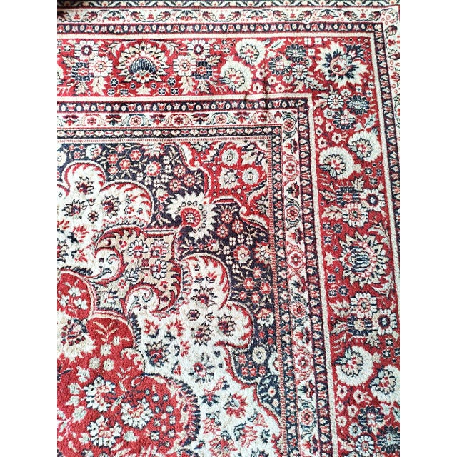 Beige Large Vintage Wool Rug, France, 1970s For Sale - Image 8 of 16