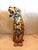 1990s Large Glass/Ceramic Sculpture of African Leopard For Sale - Image 4 of 12