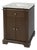 Rachelle 24 in. W Rectangular Wood & Marble Bathroom Vanity with Storage, Natural Walnut For Sale