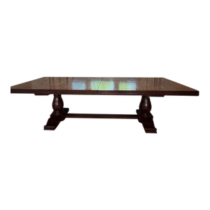 Amador Traditional Trestle Dining Table