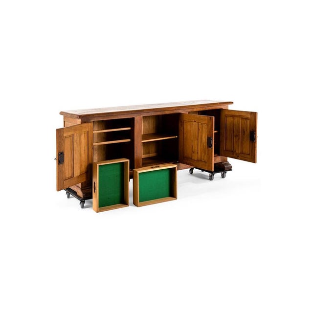 Mid-Century Modern French Sideboard in Oak For Sale - Image 9 of 14