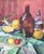 Luise Kornsand, Still Life with Fruits and Bottles, 1942, Oil Painting on Canvas, Framed For Sale - Image 11 of 11