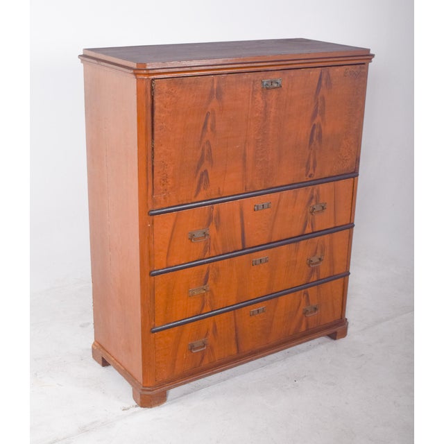 Vintage Abattant Cabinet with Three Drawers, 1920s For Sale - Image 13 of 14
