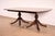 Brown Baker Furniture Style Georgian Mahogany Double Pedestal Extension Dining Table, Newly Refinished For Sale - Image 8 of 14