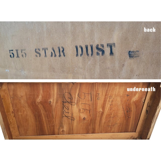 Star Dust 5-Drawer Tall Boy Dresser Designed by Russel Wright / Restored For Sale - Image 10 of 10