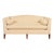 Barbara Barry for Baker Furniture Modern Regency Upholstered Camelback Sofa For Sale