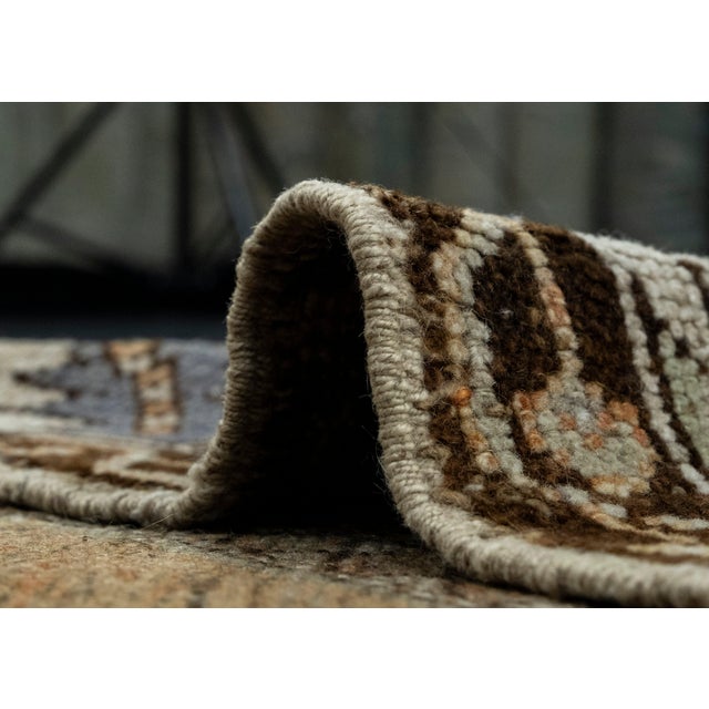 Chocolate Turkish Vintage Rug 3'8" x 5'4" #16083 For Sale - Image 8 of 8