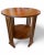 Mission style arts and crafts round side table from Stickley Furniture. This is an elegant occasional table with one fixed...