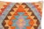 Rustic Geometric Turkish Bee Hand Woven Kilim Throw Pillow For Sale - Image 3 of 5