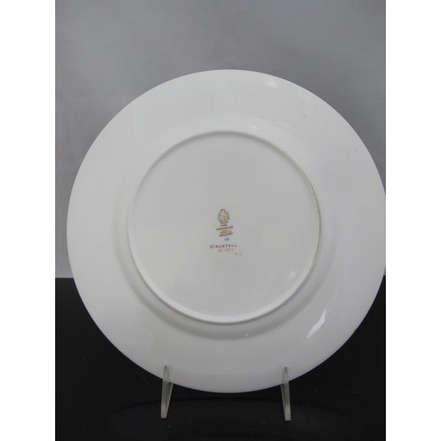 Yellow Wedgwood England Fine China Colorful Floral St Austell 10.5" Dinner Plate W1989 For Sale - Image 8 of 8