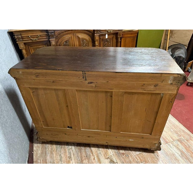 Art Nouveau Sideboard in Oak and Magnifying Glass, 1890s For Sale - Image 6 of 9