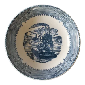 Mid 20th Century Currier & Ives Soup Bowl- Set of 4