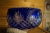 Blue 1950s Czech Bohemian Cobalt to Clear Cut Crystal Bowl For Sale - Image 8 of 10