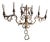 Large Antique Wall Light in Wrought Iron, 1890s For Sale