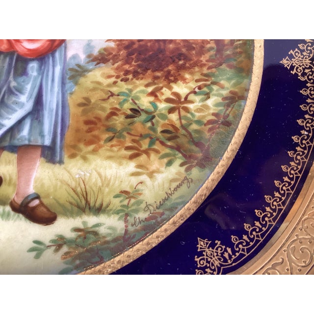 A Set of Three 1840's Sevres Porcelain Cabinet Plates For Sale - Image 11 of 12