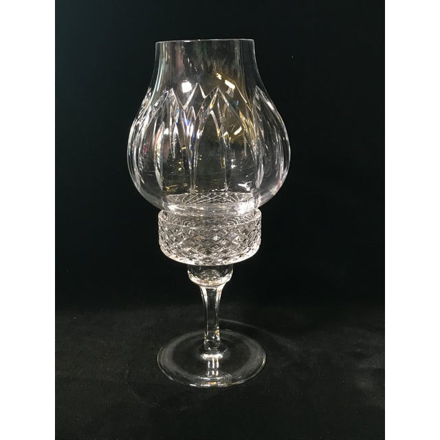 Cut Glass Hurricane Candle Holders a Pair Chairish
