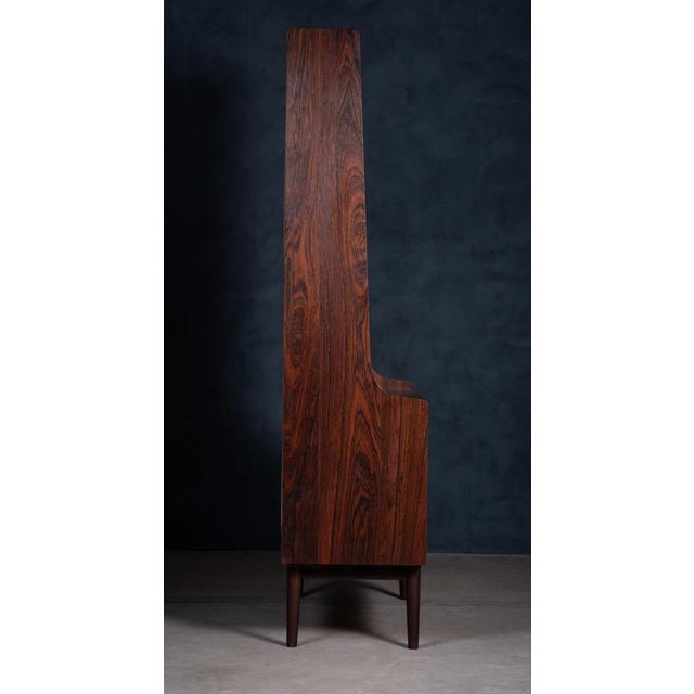 Rosewood Bookcase attributed to Johannes Sorth for Nexø Møbelfabrik, 1960s For Sale - Image 9 of 12