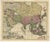 Antique Map of Asia with Northern Portion of Australia Hollandia Nova, 1727 For Sale