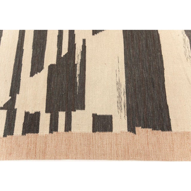 Modern Abstract Geometric Flat-Weave Kilim Rug by Doris Leslie Blau For Sale In New York - Image 6 of 8