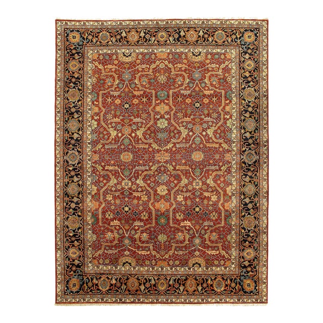 Pasargad DC Fine Hand Knotted Persian Heriz Design Rug For Sale
