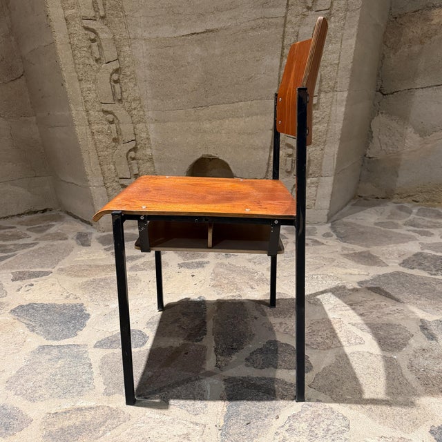 Model 4033 Minimalist Stacking Industrial School Chairs Branko Uršič Stol Kamnik For Sale - Image 10 of 16