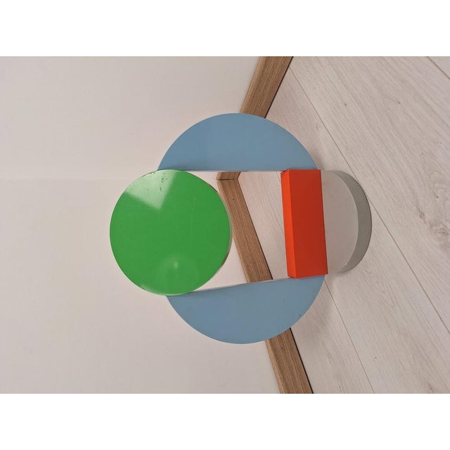 Green Limited Edition for Donna Magazine Lacquered Wood Table Mirror from Michele De Lucchi, 1984 For Sale - Image 8 of 11