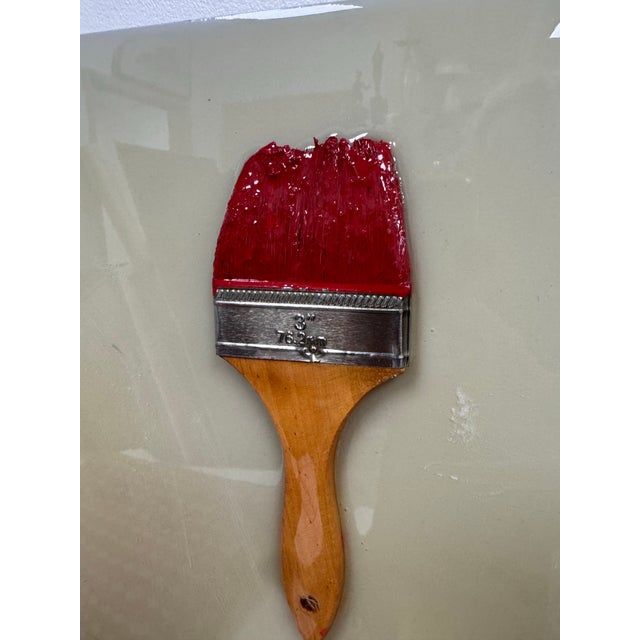 Andy Anh Ha 3d Paintbrush High-Gloss Wood Panel For Sale - Image 4 of 12