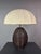 1970s Mid-Century Boho Pencil Reed Rattan Table Lamp with Mushroom Shade, 1970s For Sale - Image 5 of 18