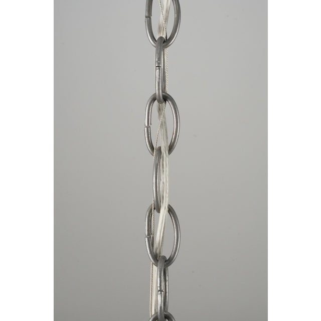 Mid 20th Century Restored Clear Crystal Five Arm Chandelier For Sale - Image 12 of 12
