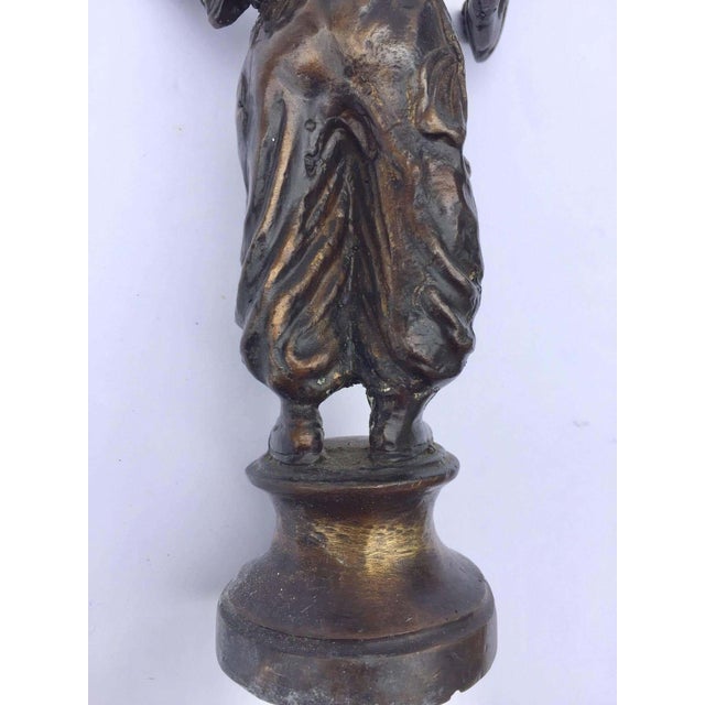 Mid 20th Century Orientalist Patinated Bronze Figure of a Turkish Young Man For Sale - Image 5 of 14