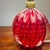 Red Vintage Cherry Red Murano Glass Table Lamp For Sale - Image 8 of 9