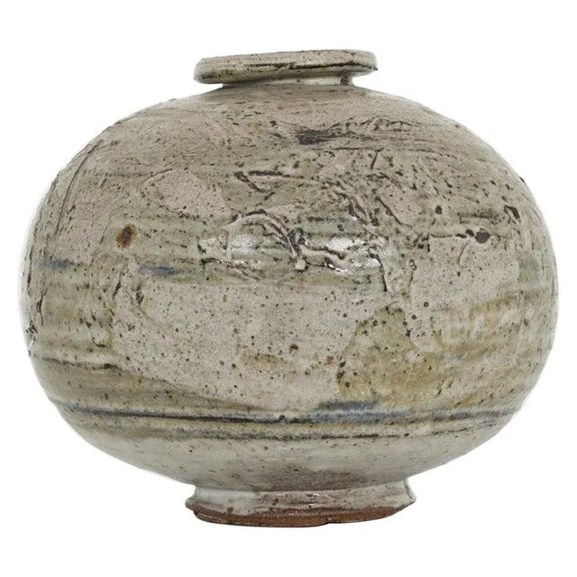 Gray Early Peter Voulkus Ceramic Vase For Sale - Image 8 of 8