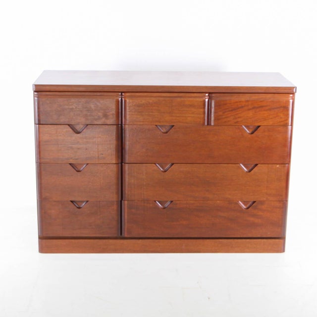 Wood Japanese Chest of Drawers in Oak, 1980s For Sale - Image 7 of 18