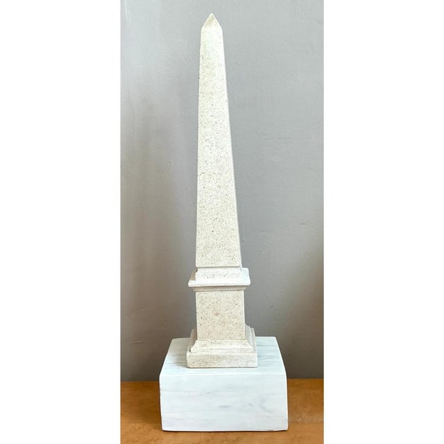 Vintage Stone and Wood Obelisk For Sale - Image 10 of 12