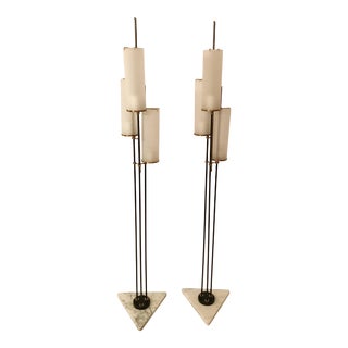 Arteriors Home Stefan Floor Torchiere Lamps - A Pair For Sale