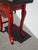 Vintage Chinese Asian Red & Black Lacquer W Gold Trim Side Table, Altar Table For Sale - Image 12 of 16