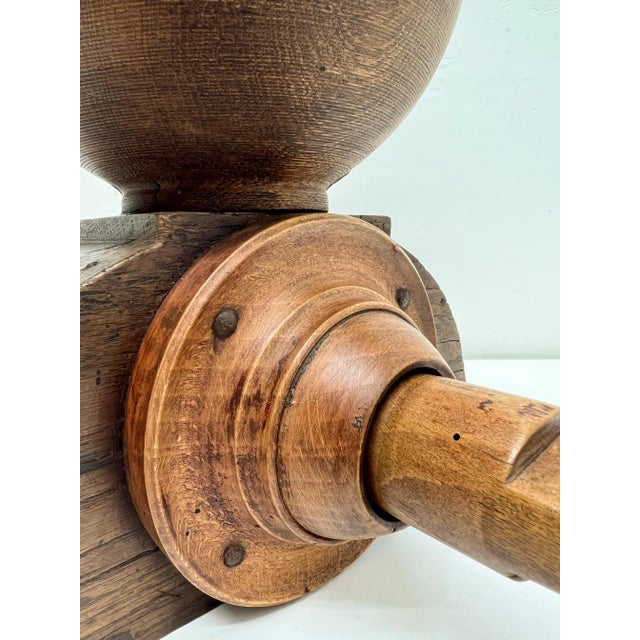 Wood Antique French Wooden Coffee Grinder, 1873 For Sale - Image 7 of 13
