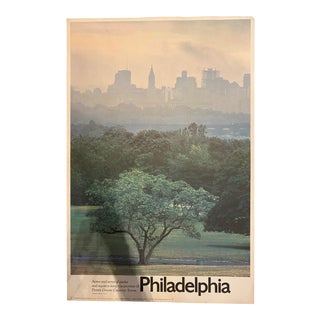 1970’s Art Poster of Philadelphia For Sale