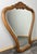 Brown Vintage French Wall Mirror with Ornate Carved Oak Frame For Sale - Image 8 of 8