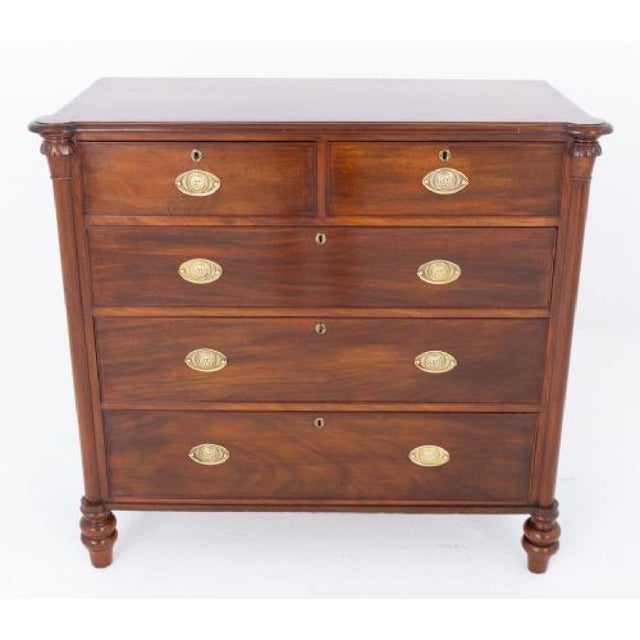 Antique Victorian Chest of Drawers in Mahogany, 1860 For Sale - Image 3 of 5