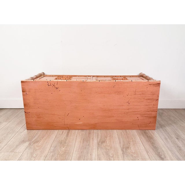 Wood Vintage Painted Commode, u.s.a. Circa 1950 For Sale - Image 7 of 7