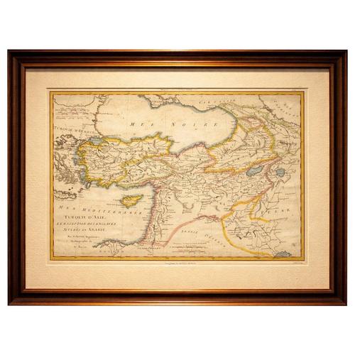 Antique Map of Turkey in Asia, Middle East and Persia, Bonne, 1780s For Sale - Image 11 of 11