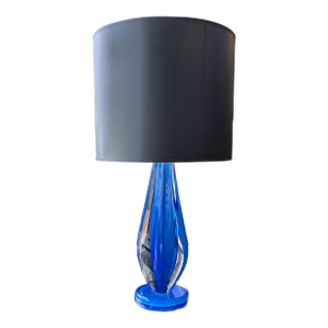 Salviati Murano Sommerso Table Lamp Cobalt Blue
