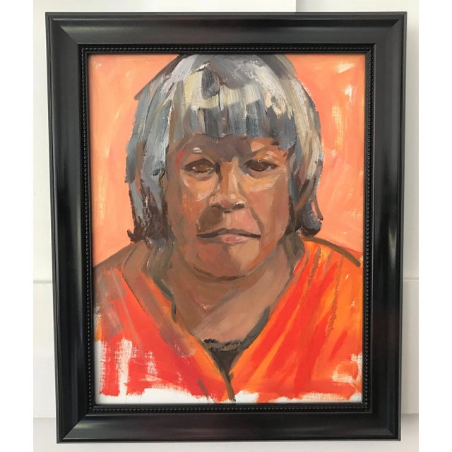 This mesmerizing portrait of a rural Central American woman came from an estate in southern Virginia. It is nicely...