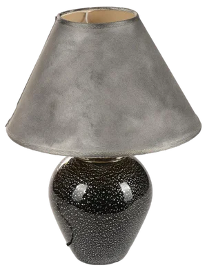 Black Murano Glass Table Lamp, Italy, 1980s