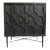 Black Octagon Modern Side Cabinet For Sale