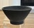 Charcoal Late 20th Century Signed Studio Pottery Matte Black Wabi-Sabi Footed Bowl For Sale - Image 8 of 14