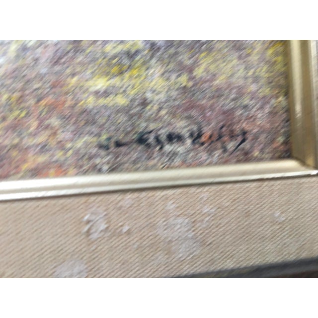 Wood Late 20th Century " Mountainside Farm" Realist Rustic Landscape Oil Painting by John Lewis Egenstafer, Framed For Sale - Image 7 of 12