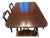 1950s Davis Cabinet Co. Duncan Phyfe Style Cherry Dining Table & 6 Chairs For Sale
