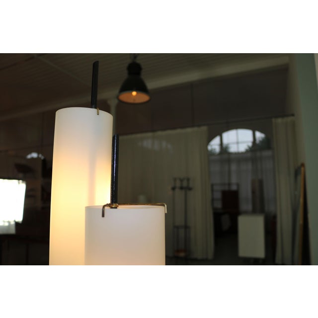 Glass and Metal Floor Lamp with Marble Base from Stilnovo, Italy, 1960s For Sale - Image 9 of 18